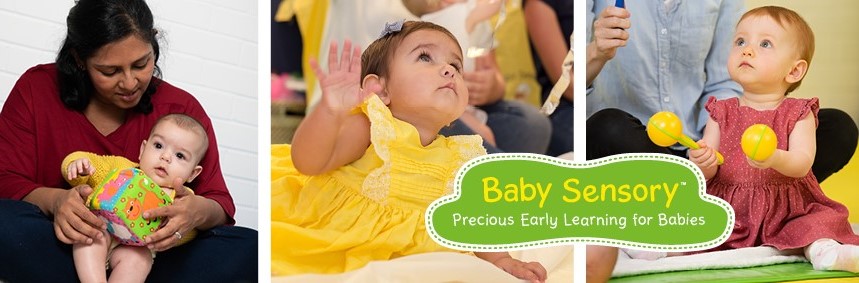 Photos of infants at class
